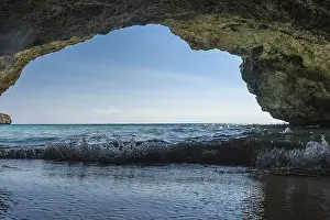 Mallorca Beach Prints: Gentle waves lapping at the shore