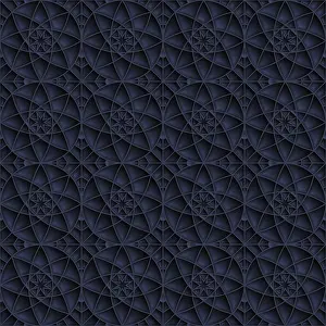 Mosaic Art Concept Prints: Geometric star pattern, vector background