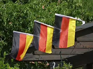 National Symbol Germany Prints: Germany flags on the window, Germany flags