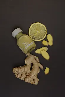 Medicinal Plant Ginger Prints: Ginger, ginger root and ginger shot