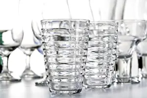 Still Life Photography Prints: Empty glasses