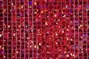 Images Dated 2nd December 2024: Glitter Red Fabric Print