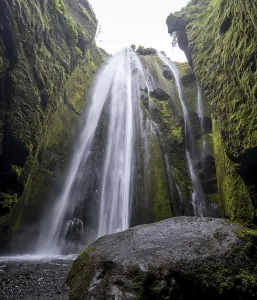 Northern Europe Water Features Prints: Gljufrabui Waterfall