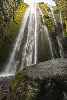 Icelandic Natural Spectacle Prints: Gljufrabui waterfall
