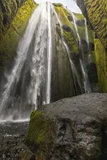 Icelandic Coastal Scenery Prints: Gljufrabui waterfall