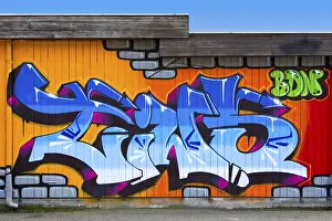 Street Art Painting Prints: Graffiti on a wall