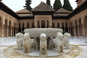 Granada Spain Prints: Granada, Alhambra, part of the palace complex