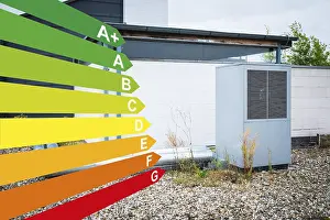 Alternative Energy Source Germany Prints: Graphic with energy efficiency classes