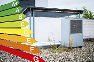 Alternative Energy Solutions Prints: Graphic with energy efficiency classes