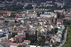 Castle Prints: Graz Cityscape Print