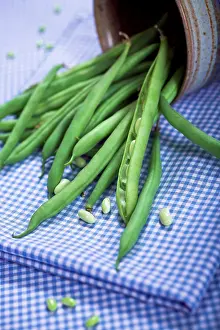 Green Beans Prints: Green beans on a table