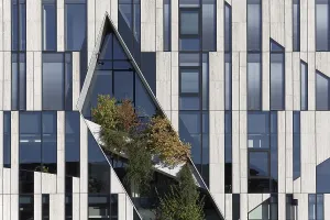 Dusseldorf Office Building Prints: Green facade on the Ko-Bogen