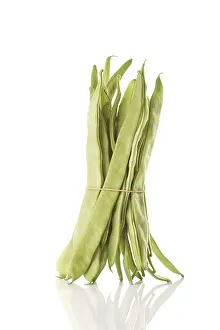 Green Vegetable Photography Prints: Green pole beans