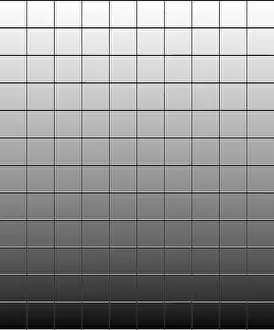 Glazed Tile Design Prints: A grid of square tiles with a gradient effect from white to black