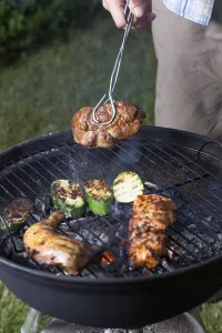 Barbecue Dish Ideas Prints: Grill cooking out in the backyard