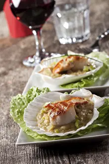 Bivalve Prints: Grilled Scallops Print