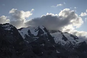 Austrian Alps Prints: GroBglockner, peak in clouds