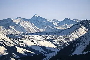 Eastern Alps High Mountain Range Prints: Grossglockner summit in winter