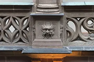 Southern Germany Decoration Prints: Grotesque on a column in the Pellerhof