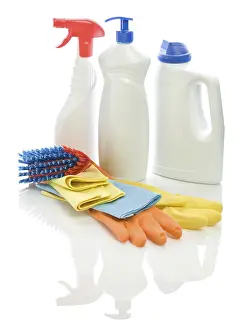 Household Items Prints: Group of cleaning objects