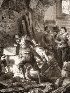 Northern Europe History Prints: The Gunpowder Plot of 1605
