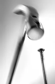 Live Studio Shot Prints: Hammer and nail