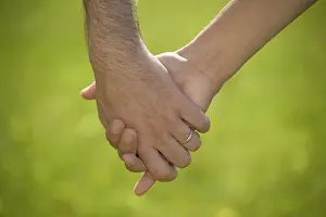 Intimate Moment Photography Prints: Hand in hand