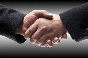 Business Executive Photo Prints: Hand-shake