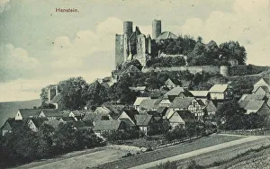 Castle Ruins In Thuringia Prints: Hanstein Castle in Thuringia, Germany