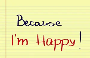 Symbolic Happiness Prints: Happy Concept