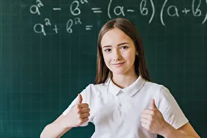 Classroom Learning Environment Prints: Happy student maths class
