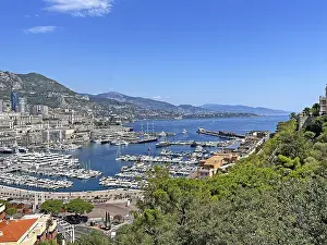 Monaco Harbour Prints: Harbour overview, Monaco