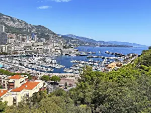 Monaco Harbour Prints: Harbour overview, Monaco