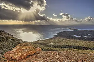 Sun Shining Through Clouds Prints: HDR, backlight, sun shining through clouds