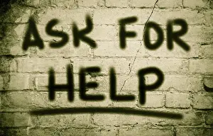 Framed Print : Help Concept Print Framed Print : Help Concept Print
