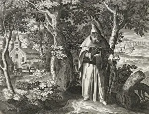 Religious Texts Scripture Prints: The hermit Paphnutius of Egypt