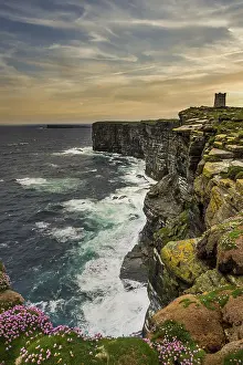 Kitchener Memorial Orkney Islands Prints: High above the cliffs, the Kitchener Memorial