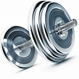 Healthy Eating Nutrition Prints: high resolution rendering of dumb bells
