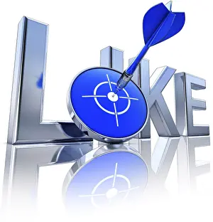 Computer Graphic Design Prints: High resolution rendering of a like icon