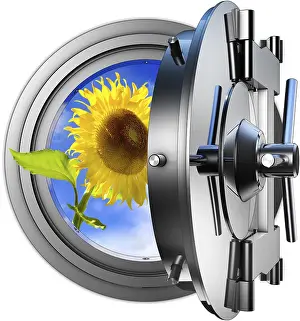 Green Energy Production Prints: High resolution rendering of a save nature concept