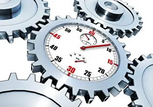 High Resolution Rendering Prints: high resolution rendering of a time concept