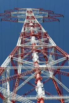High Voltage Power Line Prints: High voltage pylon