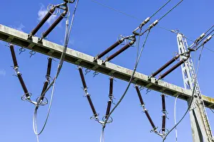 High Voltage Pylon Prints: High-voltage system, overhead lines