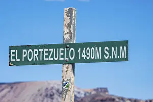 Volcanic Landscape South America Prints: Highest point of the mountain pass