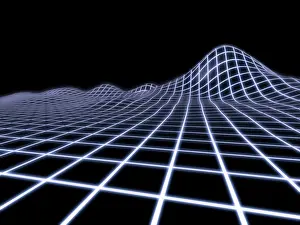 Digital Landscape Prints: Hills formed by a grid structure