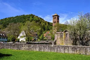Hilly Landscape Europe Prints: Hirsau Monastery, former monastery complex of St