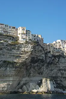 Steep Rocky Coastlines Europe Prints: Historic centre by the chalk cliffs