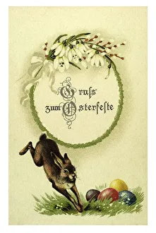 Historical Easter Greetings Card Print