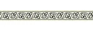 Colorful Ceramic Tiles Prints: Horizontal border mosaic tiles, vector pattern