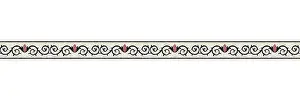 Ornate Decorative Item Prints: Horizontal border mosaic tiles, vector pattern